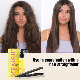 gowwim being applied to dry hair demonstrating even spread for improved manageability