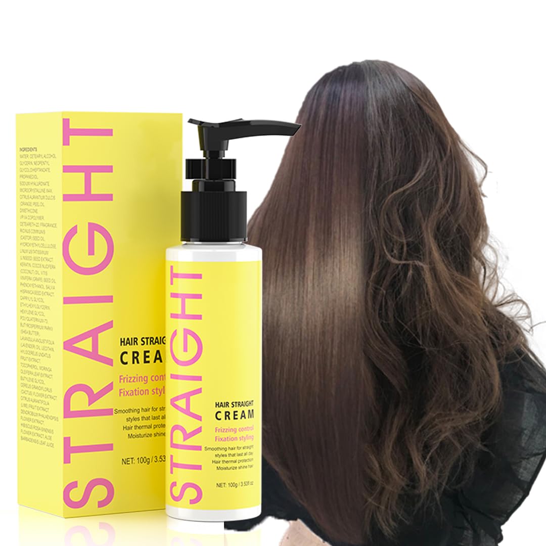 gowwim used with flat iron showing heat styling for faster straightening results