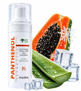 GPC GREEN PHARM COSMETIC panthenol foam front packaging showing product and benefits