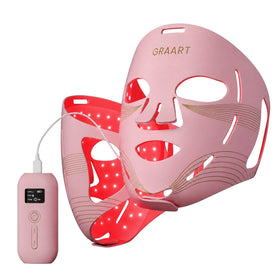 Graart pink mask front view showing full-face coverage and professional results