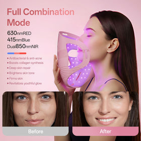 Graart mask in use at home showing cordless convenience and hands-free relaxation
