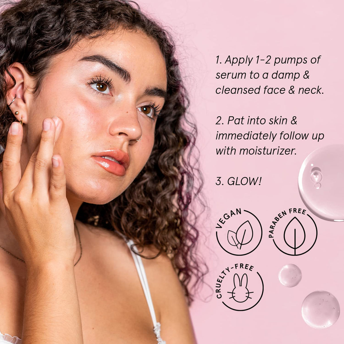 grace & stella applied to hand demonstrating fast absorption benefit