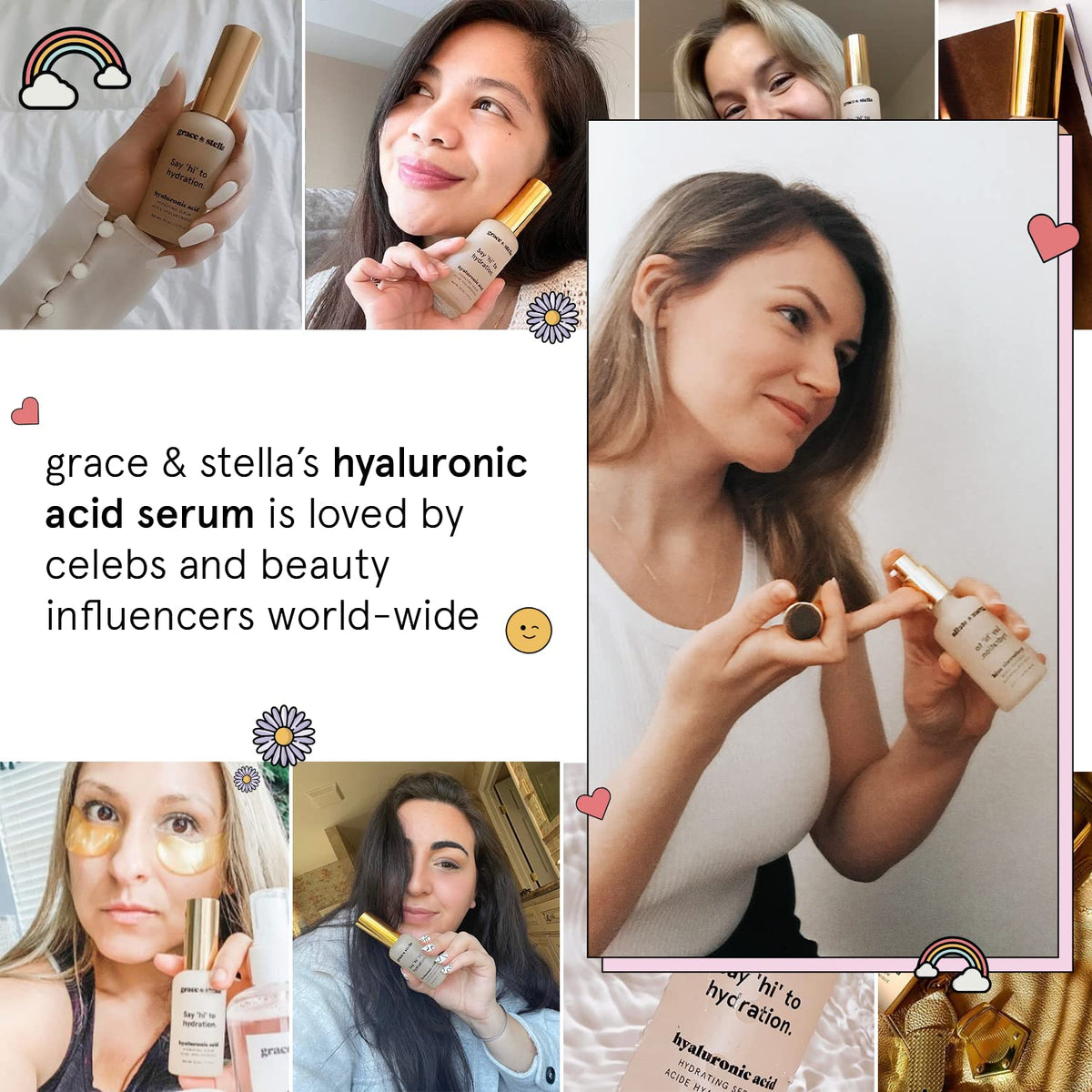 grace & stella ingredient label highlighting vegan and clean formula