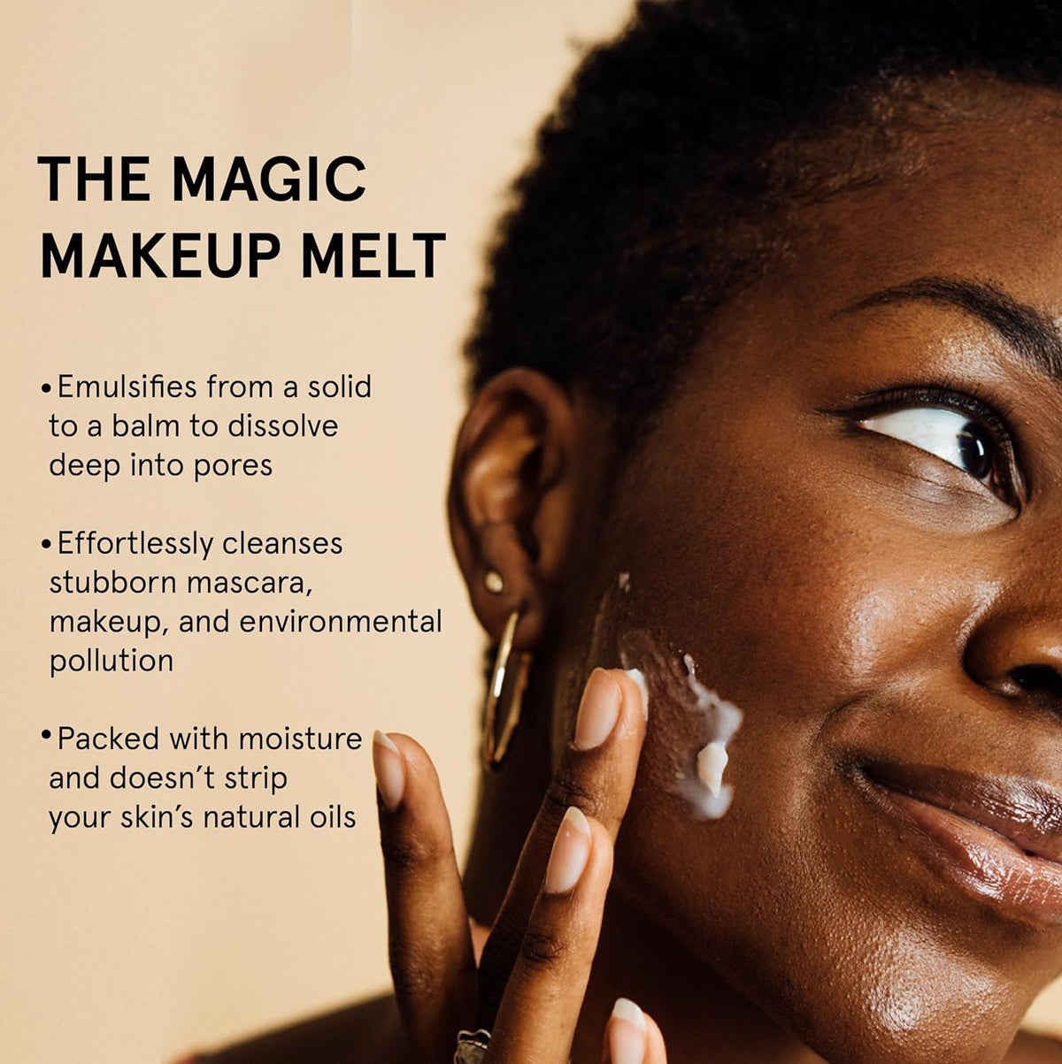 grace & stella application demonstration on face removes makeup without tugging