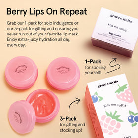 grace & stella applying lip butter on fingertip for smooth coverage