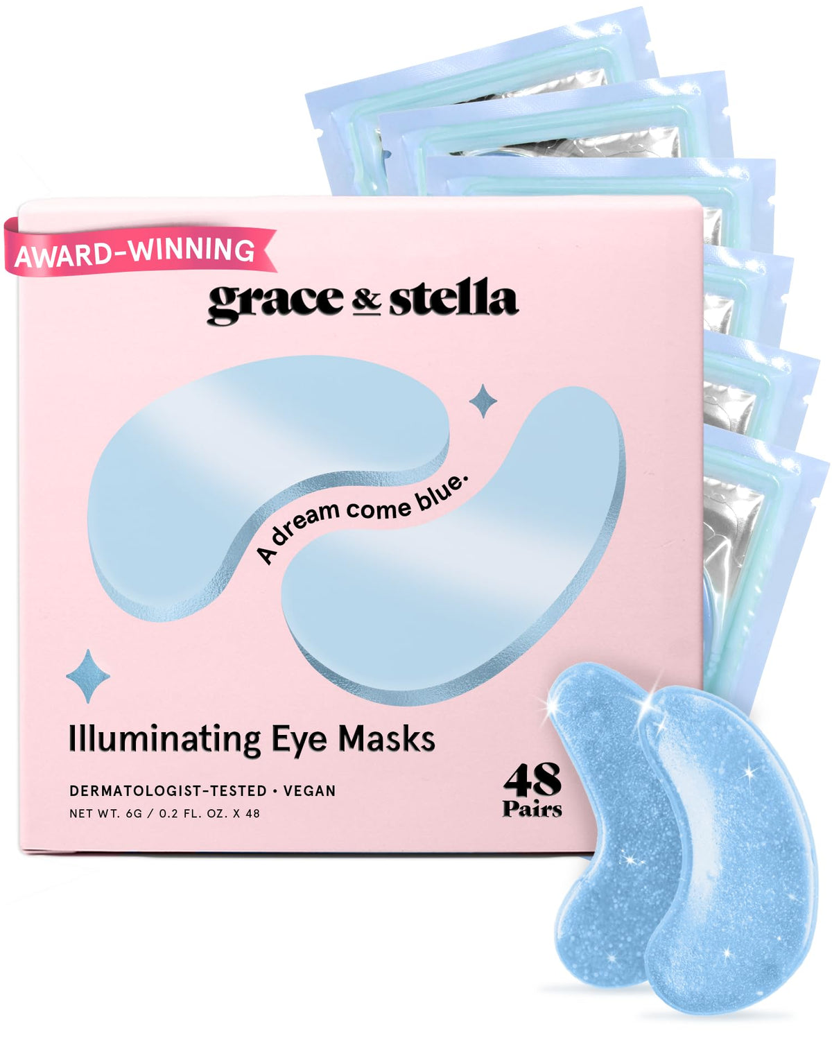 grace & stella product box front view showing kit and benefits