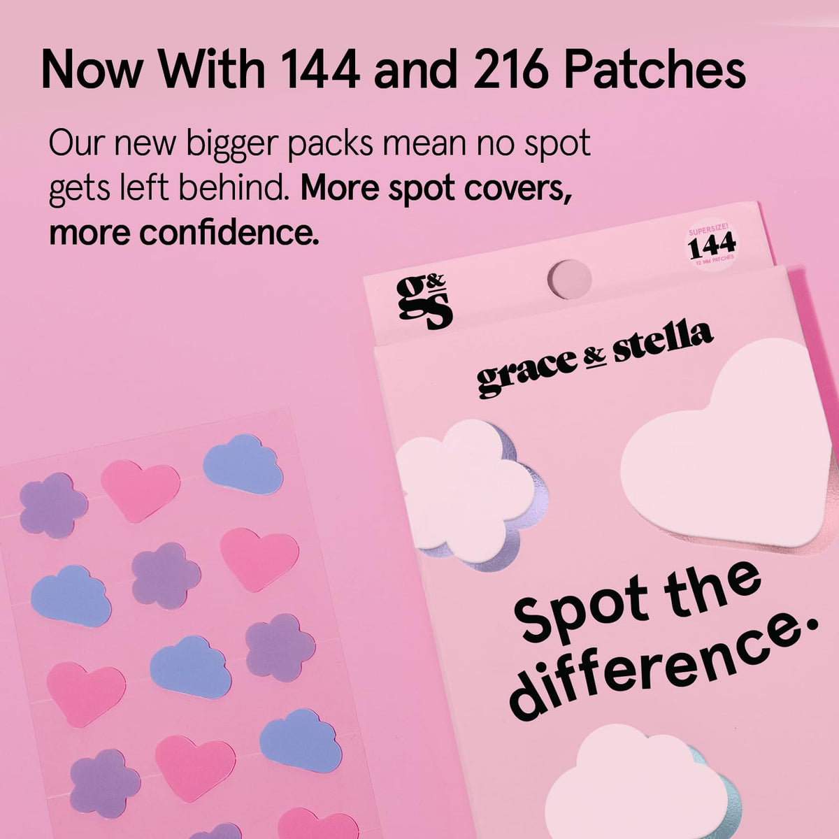 grace & stella ingredient callout with tea tree and salicylic acid highlighting targeted action