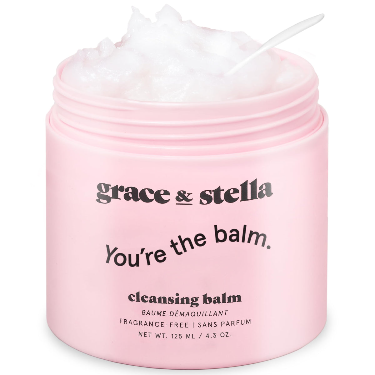 grace & stella jar front packaging shows clean branding and easy scoop access