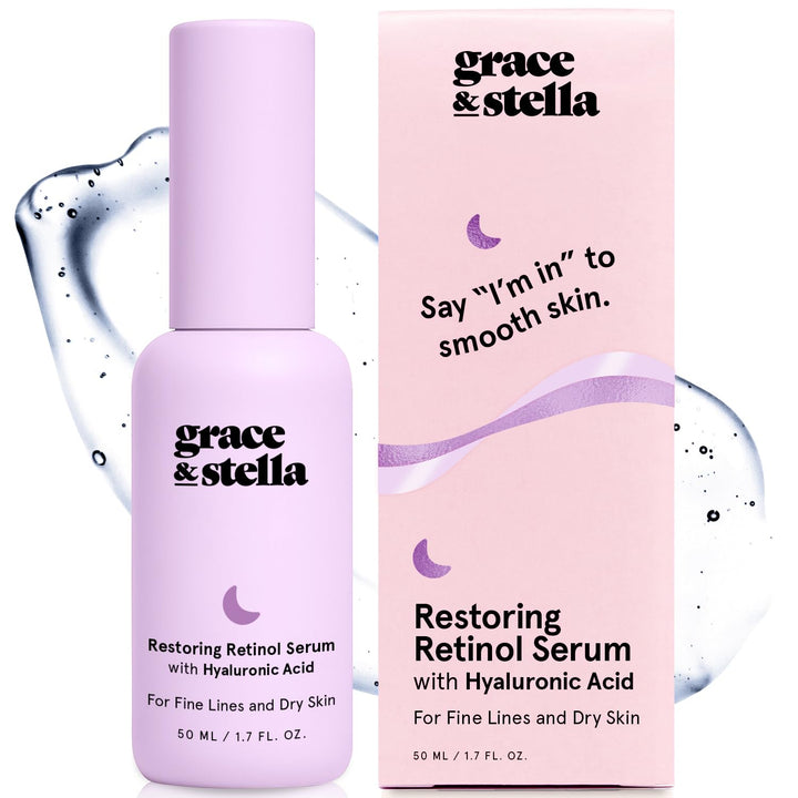 grace & stella front bottle view showing clean branding and benefit