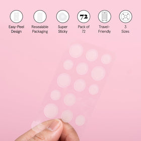 grace & stella pack next to coins showing compact 72-pack portability