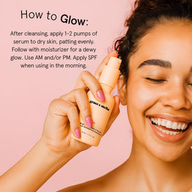 grace & stella before and after swipe showing brighter complexion benefit