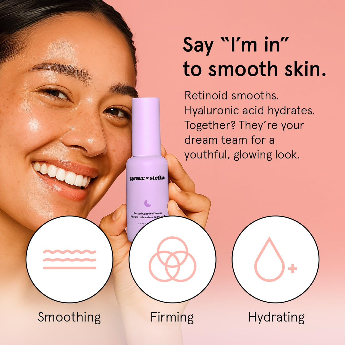 grace & stella dropper dispensing serum for precise, mess-free dosing