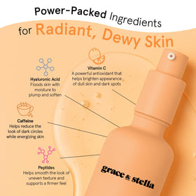 grace & stella 50ml bottle held in hand showing size and portability benefit