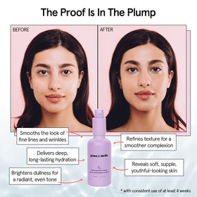 grace & stella close-up serum texture showing lightweight, hydrating gel