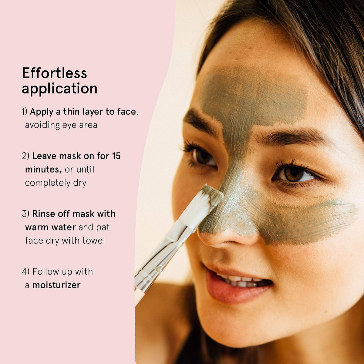 grace & stella close-up texture of dark Dead Sea mud highlighting smooth creamy consistency