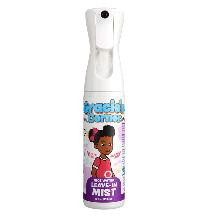 Gracie's Corner front packaging 10oz showing bottle and label benefit lightweight detangling