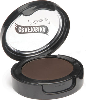 Graftobian front compact shot showing espresso brown cake liner for easy storage