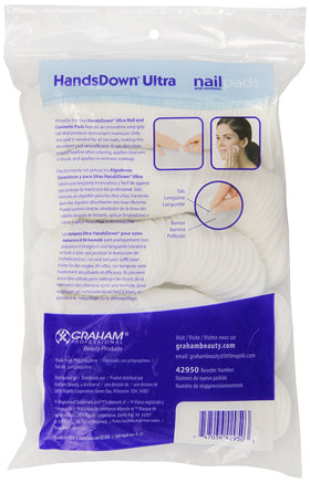 Graham Medical close-up of poly tab and pad texture for precise, no-mess handling