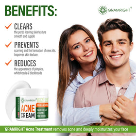 GRAMRIGHT body use image showing back and chest acne treatment benefit