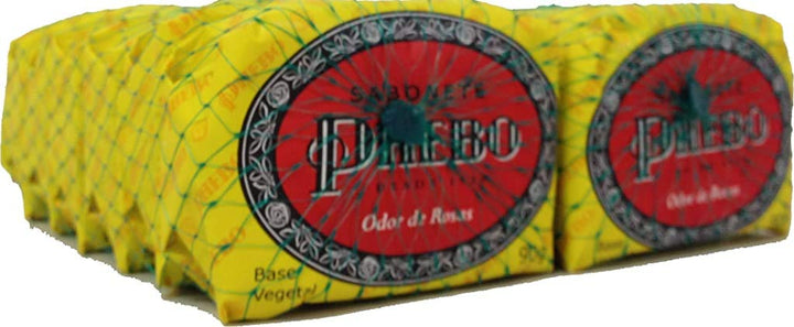 Granado Phebo front packaging of roses glycerin bar, visible label and weight