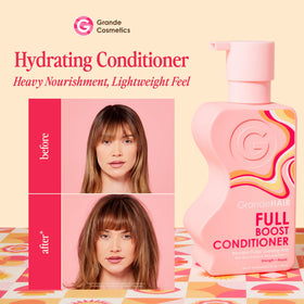 Grande Cosmetics bottle label and pump close-up highlighting product details