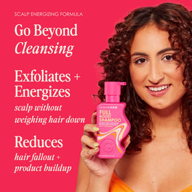 Grande Cosmetics GrandeHAIR foam texture close-up illustrating gentle lather and cleansing power