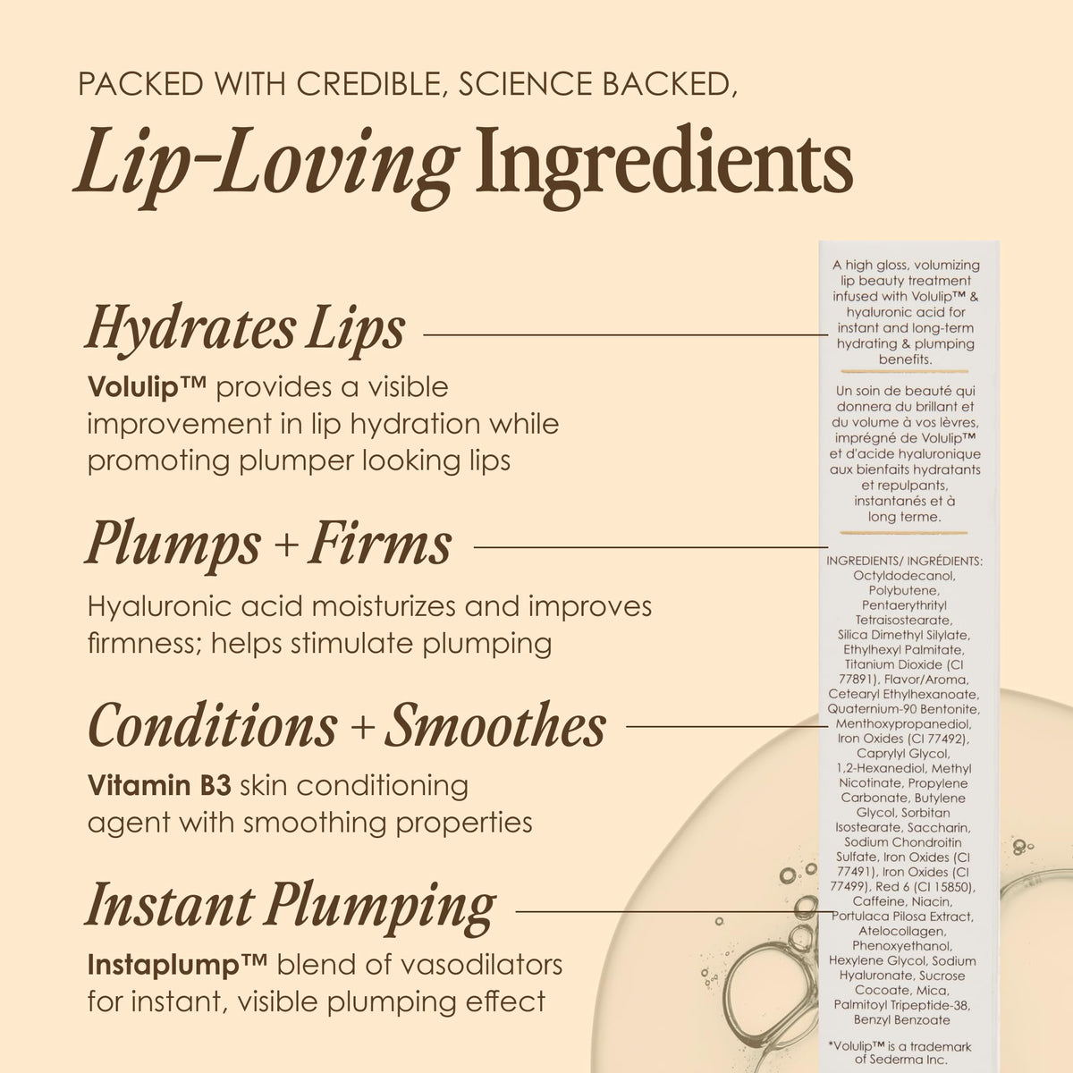 Grande Cosmetics subtle before and after comparison illustrating fuller-looking lips