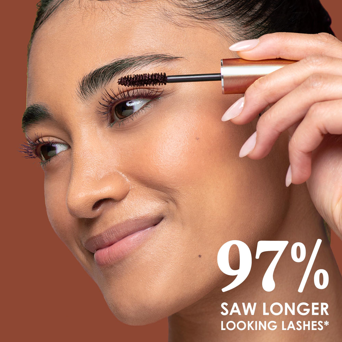 Grande Cosmetics GrandeMASCARA before and after eye shots, visible length and volume