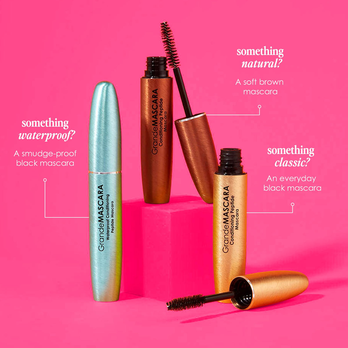 Grande Cosmetics GrandeMASCARA beside coin for scale, compact travel-friendly size