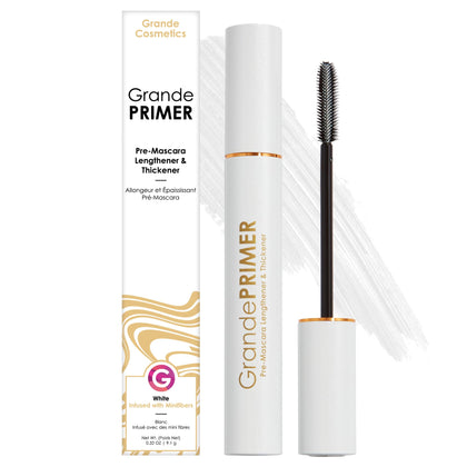 Grande Cosmetics GrandePRIMER front packaging showing product and benefits