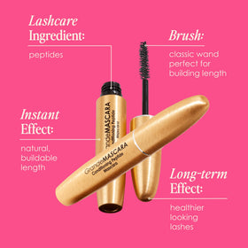 Grande Cosmetics being applied in lifestyle setting, shows easy application and lift