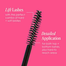 Grande Cosmetics tube next to a ruler, indicates 0.20 oz size for travel-friendly benefit