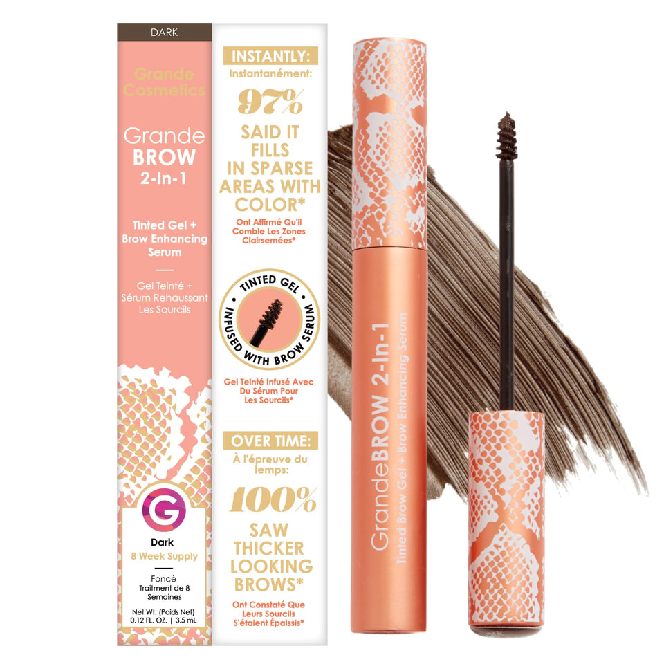 Grande Cosmetics grandebrow front packaging showing product and label for clear identification and benefit