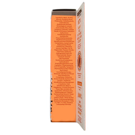 Grande Cosmetics tube in a makeup bag with mirror showing on-the-go use benefit convenience