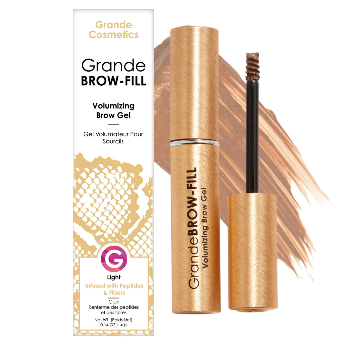 Grande Cosmetics front packaging showing tube and product name for easy identification