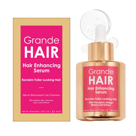 Grande Cosmetics bottle front view showing product label and size benefit