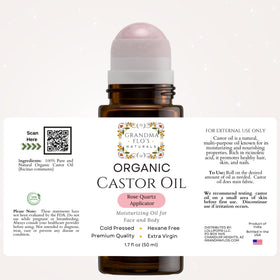 Grandma Flo's Naturals bottle staged in bathroom routine for everyday self-care convenience