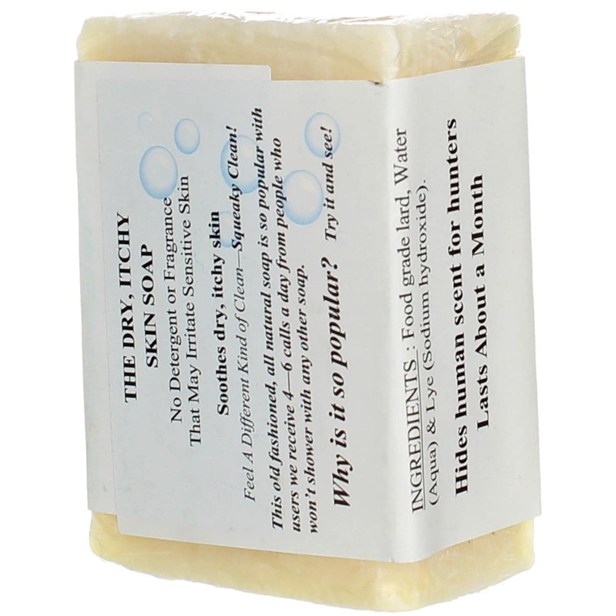 GRANDMA'S PURE & NATURAL close-up of soap texture highlighting gentle cleanse