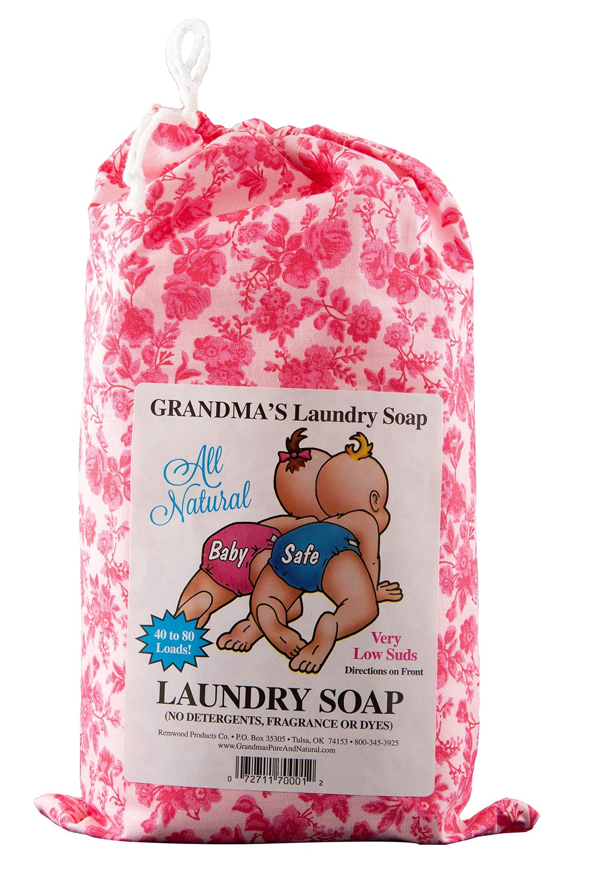 Grandma's Pure & Natural front packaging showing bottle and gentle cleaning benefit