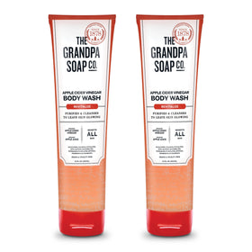 The Grandpa Soap Company front packaging showing clean label and two-pack benefit
