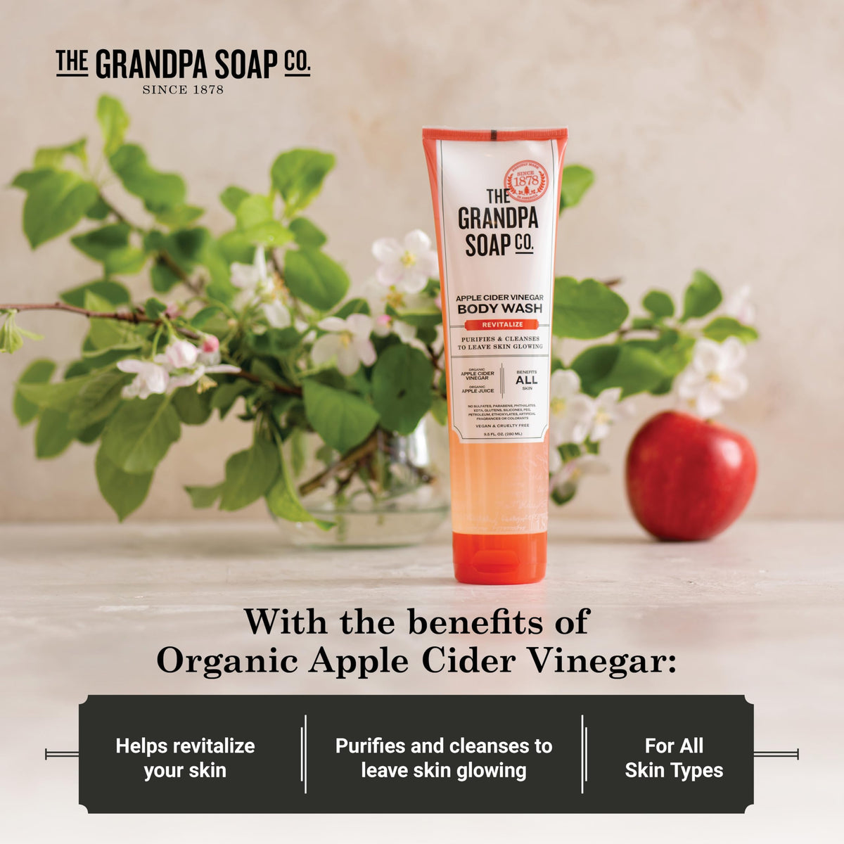 The Grandpa Soap Company texture close-up revealing creamy, smooth formula