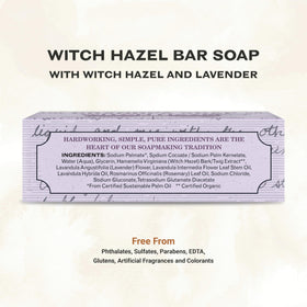The Grandpa Soap Company bar close-up texture with lather, shows gentle cleansing performance