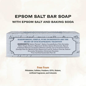 Grandpa Soap Company close-up of bar texture highlighting Epsom salt exfoliation benefit