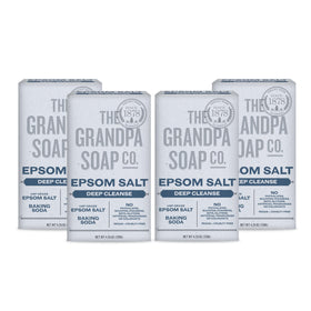Grandpa Soap Company front packaging showing four bars and eco labeling for gifting