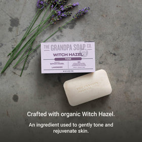 The Grandpa Soap Company ingredients label close-up, transparency and trust