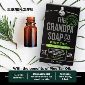 The Grandpa Soap Company pine tar lather closeup showing creamy foam for effective cleaning