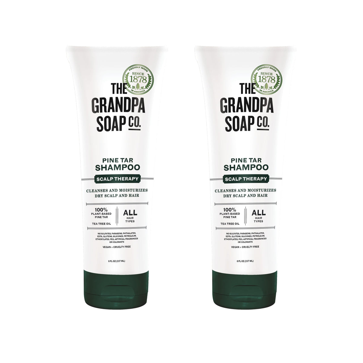 Grandpa Soap Company front packaging showing product benefits and natural branding