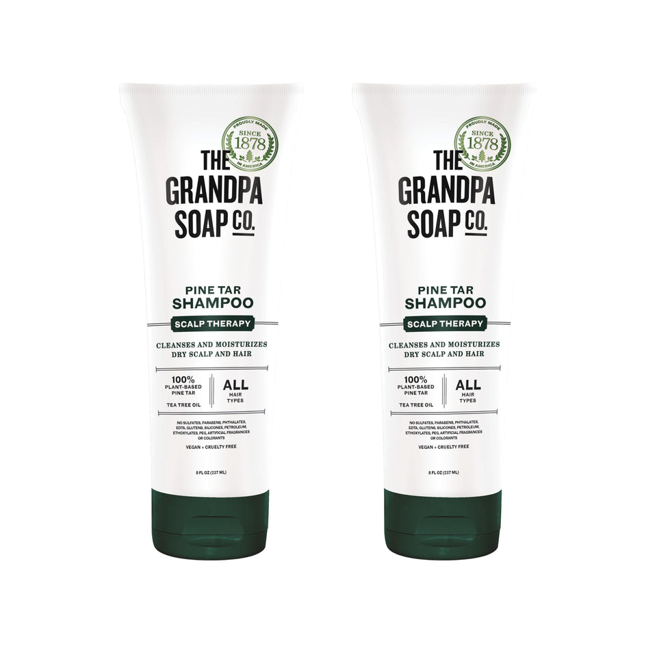 Grandpa Soap Company front packaging showing product benefits and natural branding