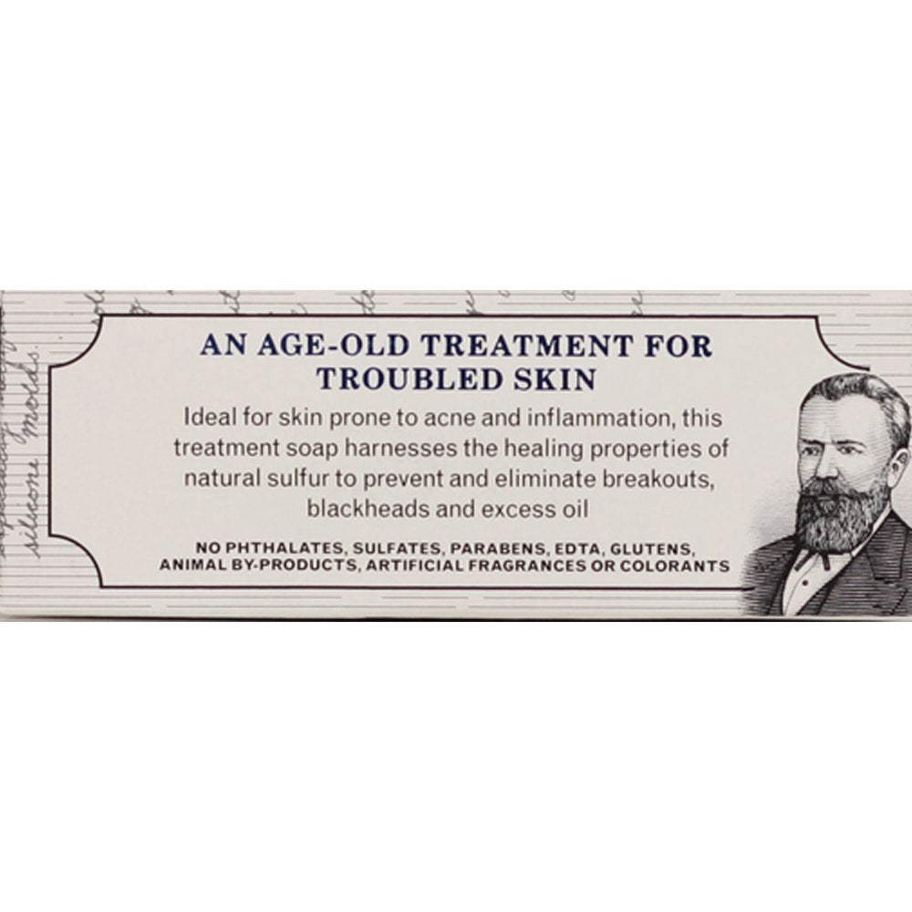 Grandpa's soap in hand demonstrating lathering and easy application for daily skincare