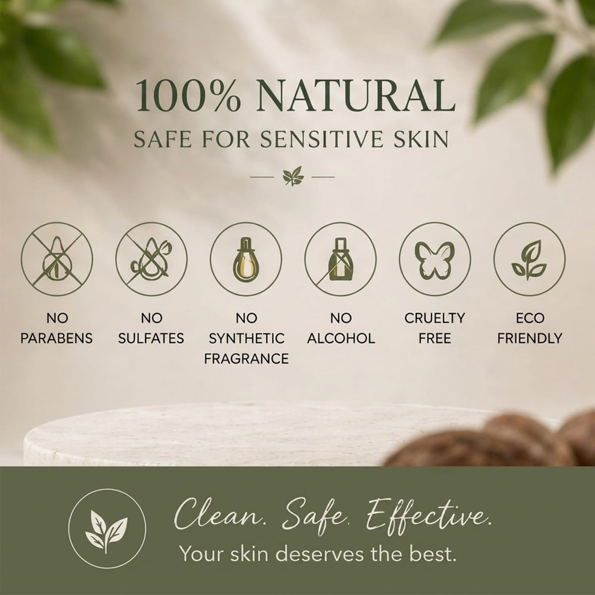 GraviGlow on bathroom shelf with vanilla for calming routine